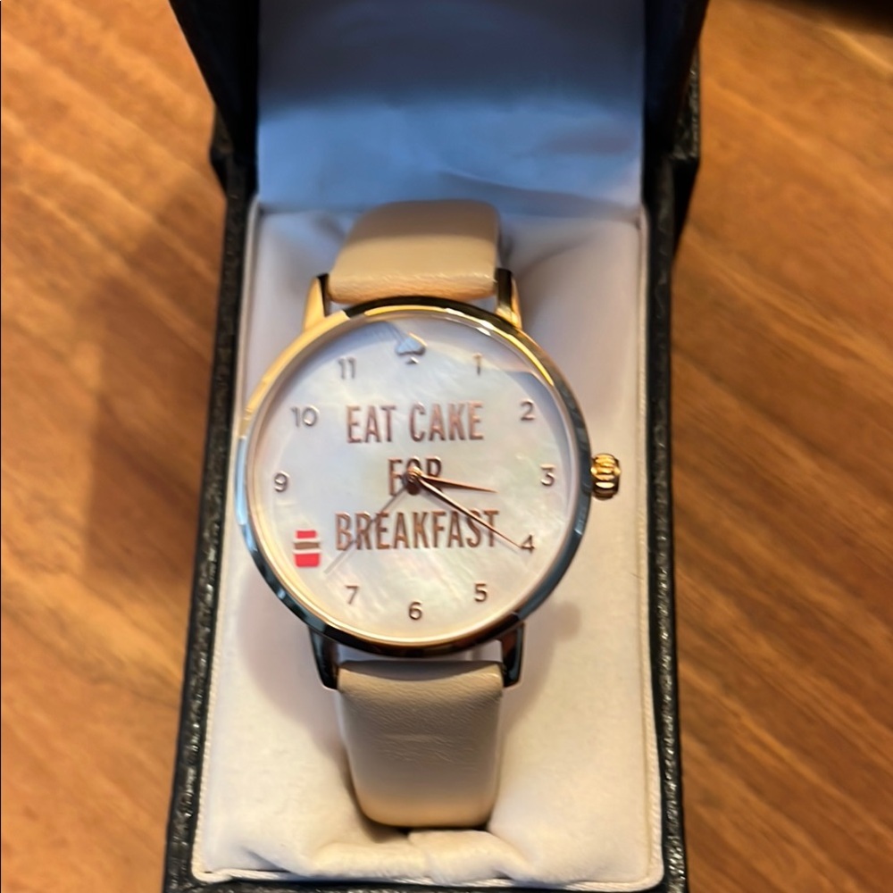 Kate spade Eat Cake for Breakfast watch